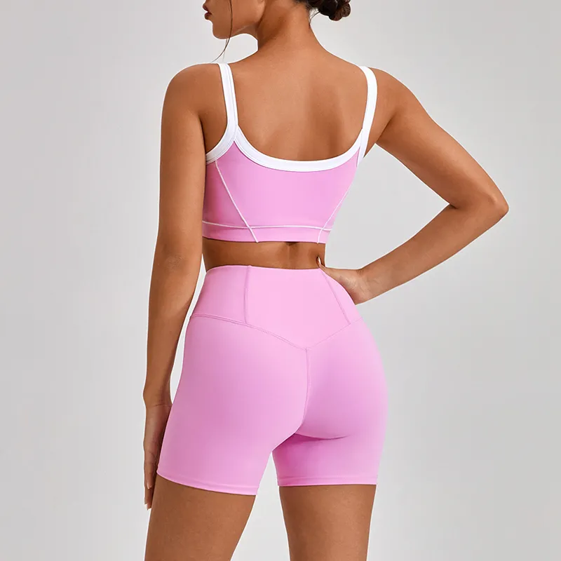 Women's 3-Piece Yoga Set: Sports Bra, Shorts, and Leggings FGBYW512+KW305