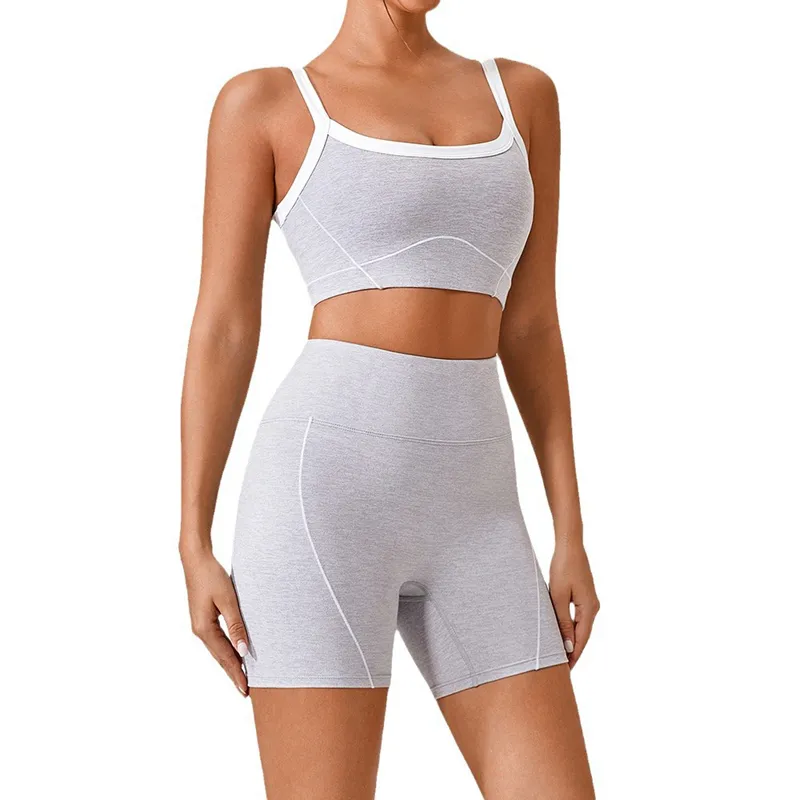 Women's 3-Piece Yoga Set: Sports Bra, Shorts, and Leggings FGBYW512+KW305