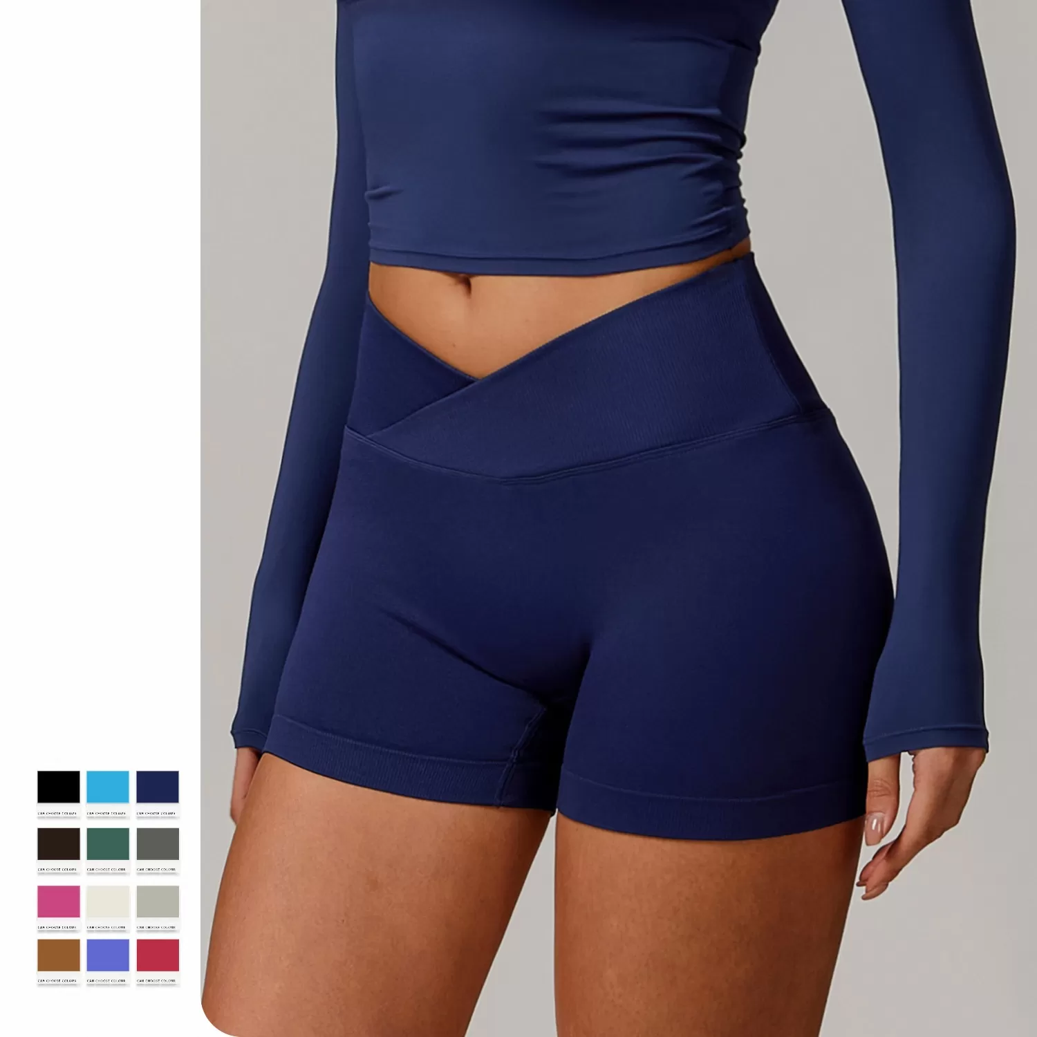 Women Yoga Shorts Running Sports Elastic FGBBDK4596