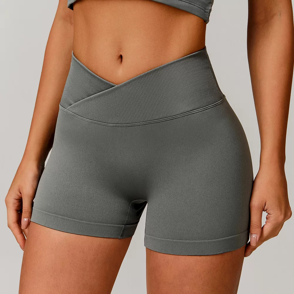Women Yoga Shorts Running Sports Elastic FGBBDK4596