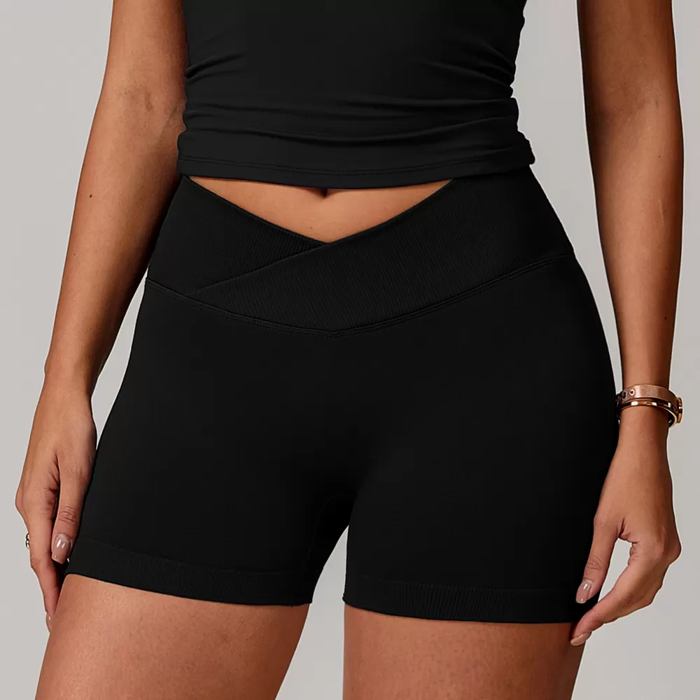Women Yoga Shorts Running Sports Elastic FGBBDK4596