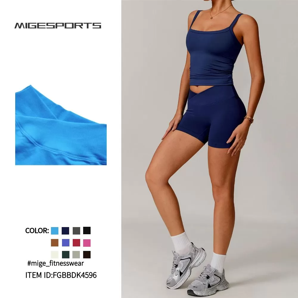 Women Yoga Shorts Running Sports Elastic FGBBDK4596
