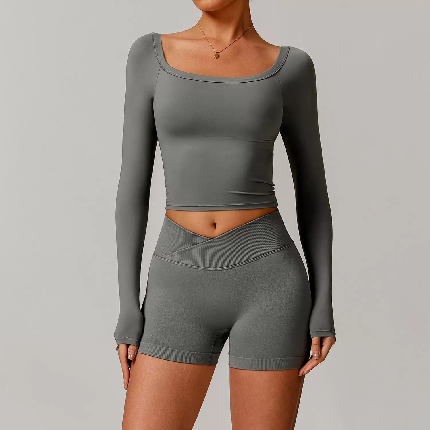 Women's Sportswear Workout Sports 4 Piece Yoga Sets FGBTZ5036