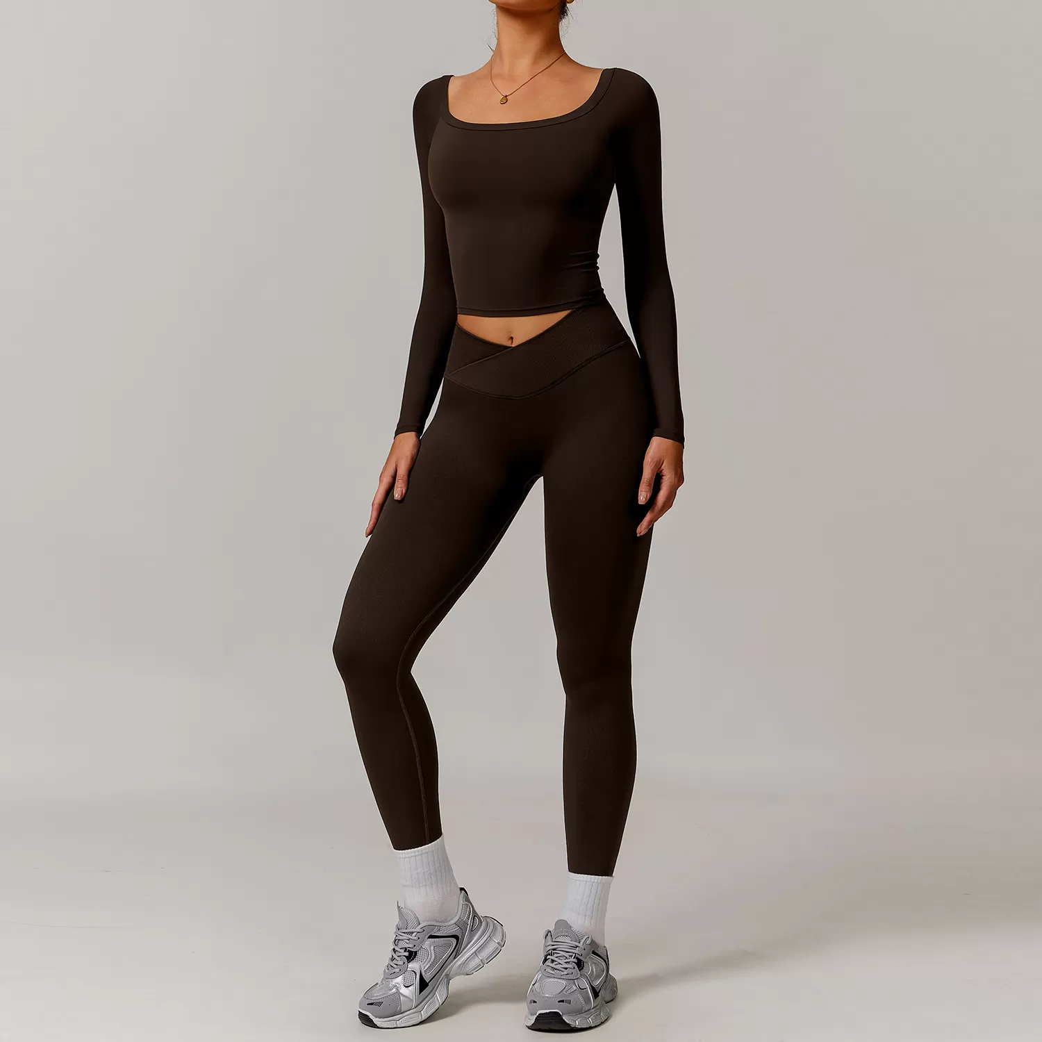 Women's Sportswear Workout Sports 4 Piece Yoga Sets FGBTZ5036