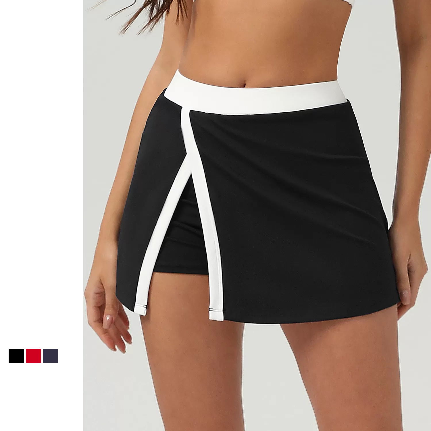 Sport Skirt 2 in 1 Breathable Active Tennis Skirt For Women FGBTZ2503