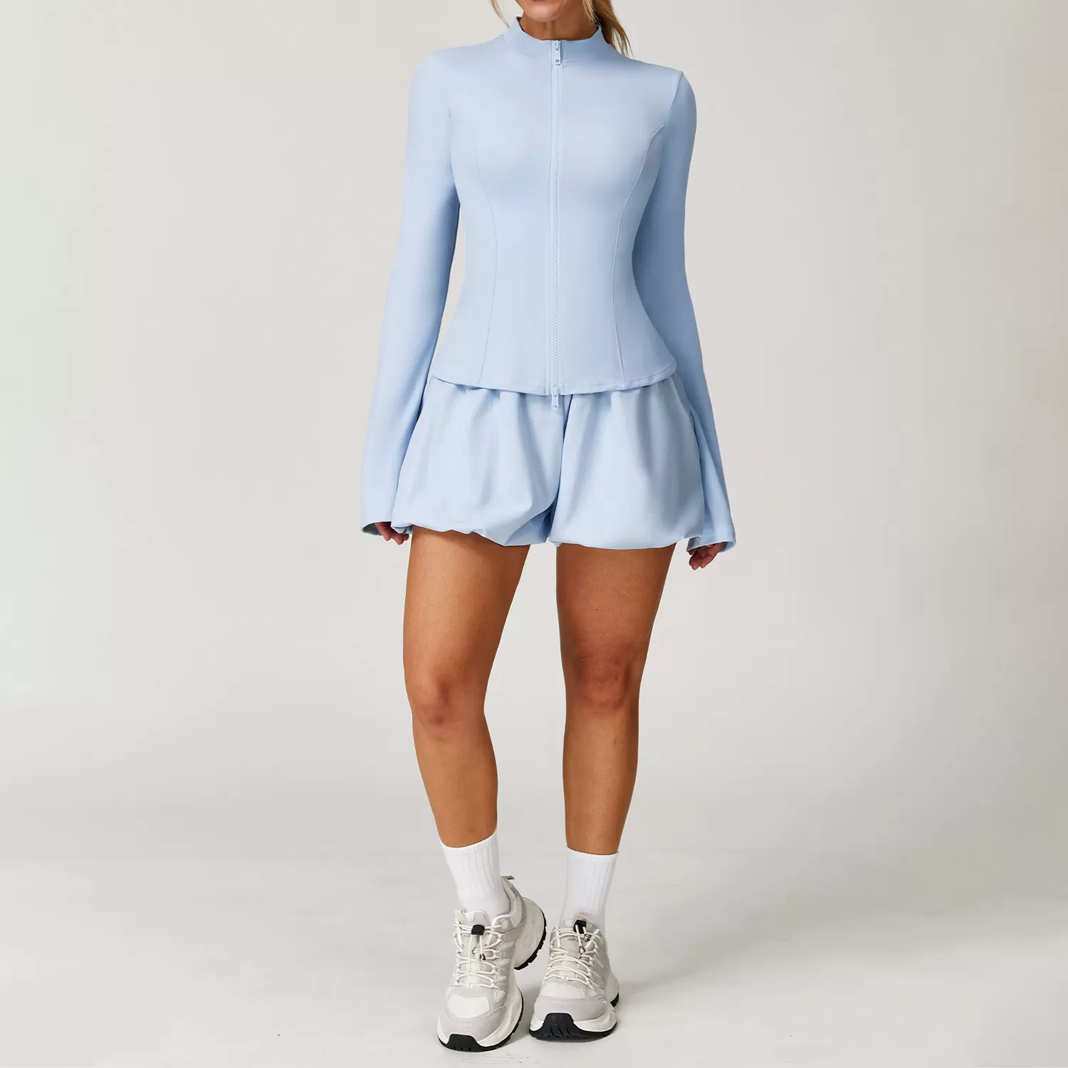 Women's Sport Wear Casual Jacket Three-Piece Tennis Skirt Set  FGBTZ2000