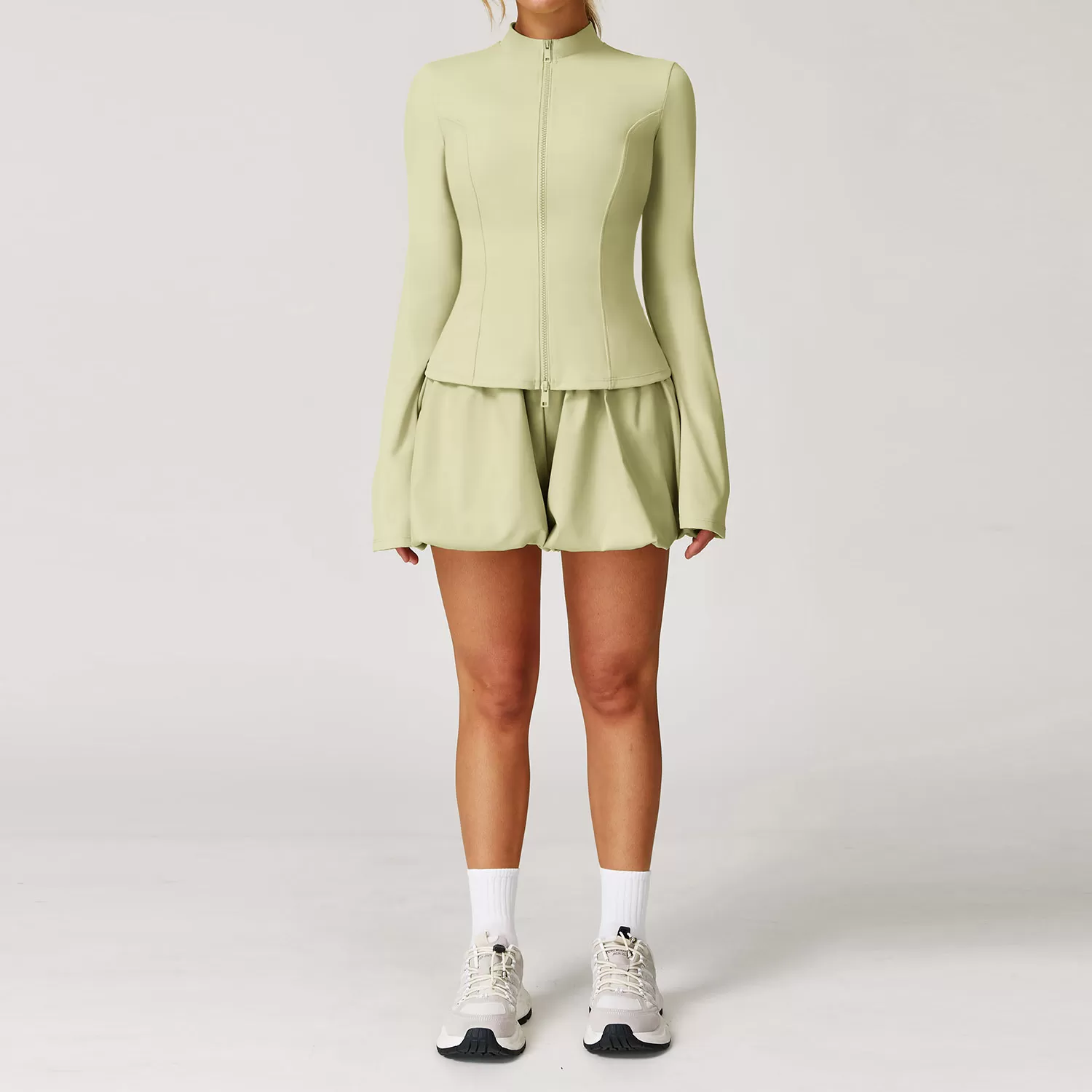 Women's Sport Wear Casual Jacket Three-Piece Tennis Skirt Set  FGBTZ2000