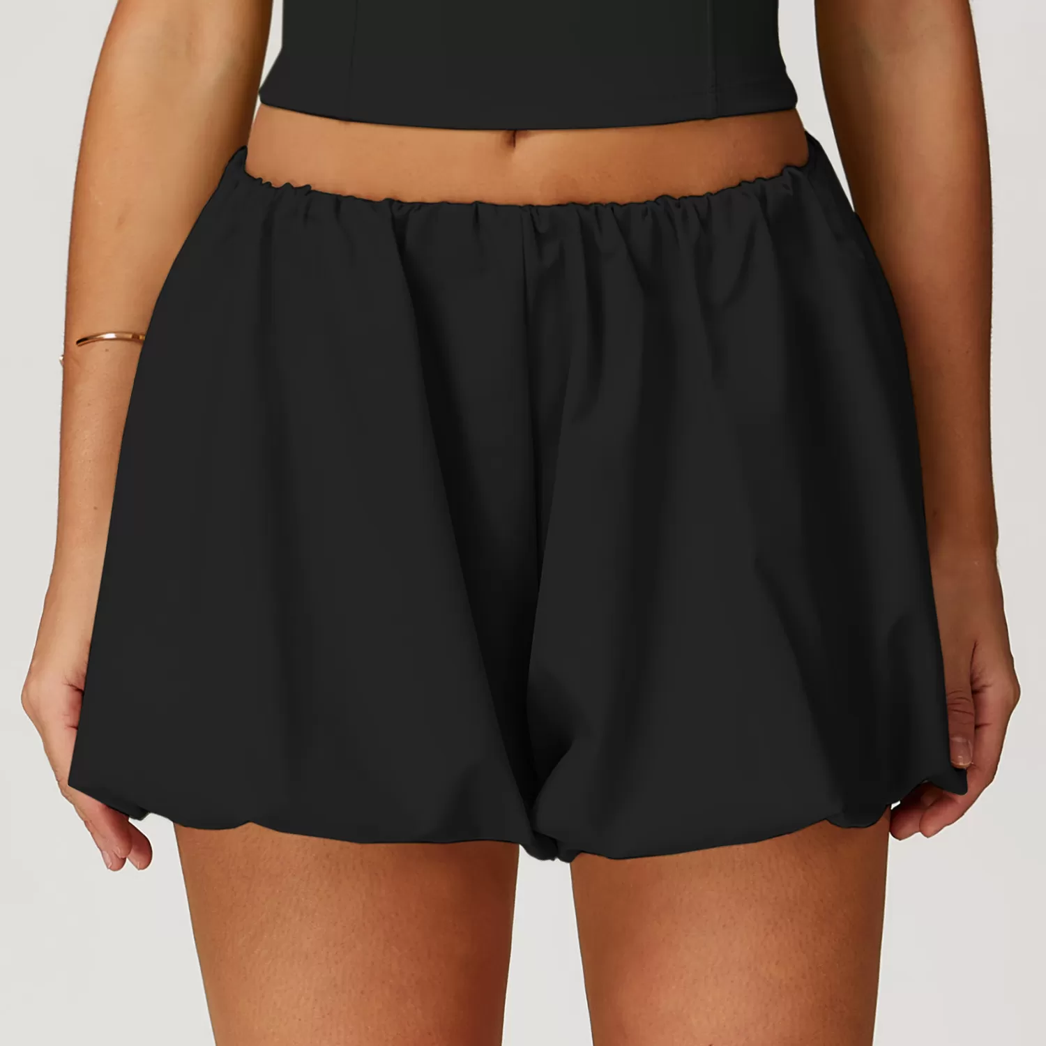 Women's Double Layer Biker Tennis Yoga Shorts FGBEDK2000