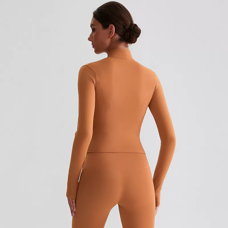 Women's Zipper Tight Running Fitness Yoga Jacket FGB8018
