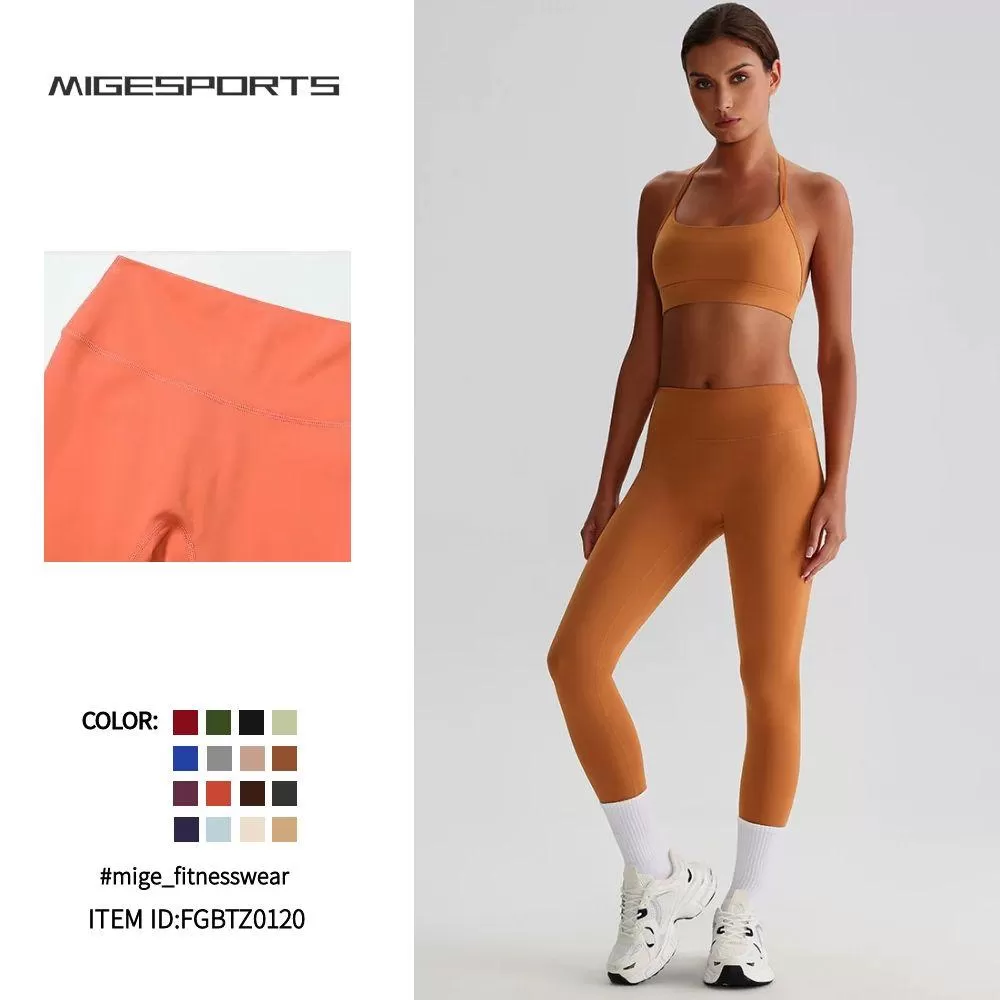 Women's Compression Fitness Legging and Bra Sports Yoga 2 Pieces Sets FGBTZ0120