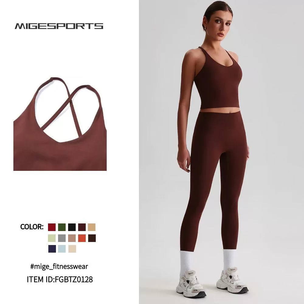 Yoga Apparel Workout Clothing 2 Piece Yoga Sets For Women FGBTZ0128