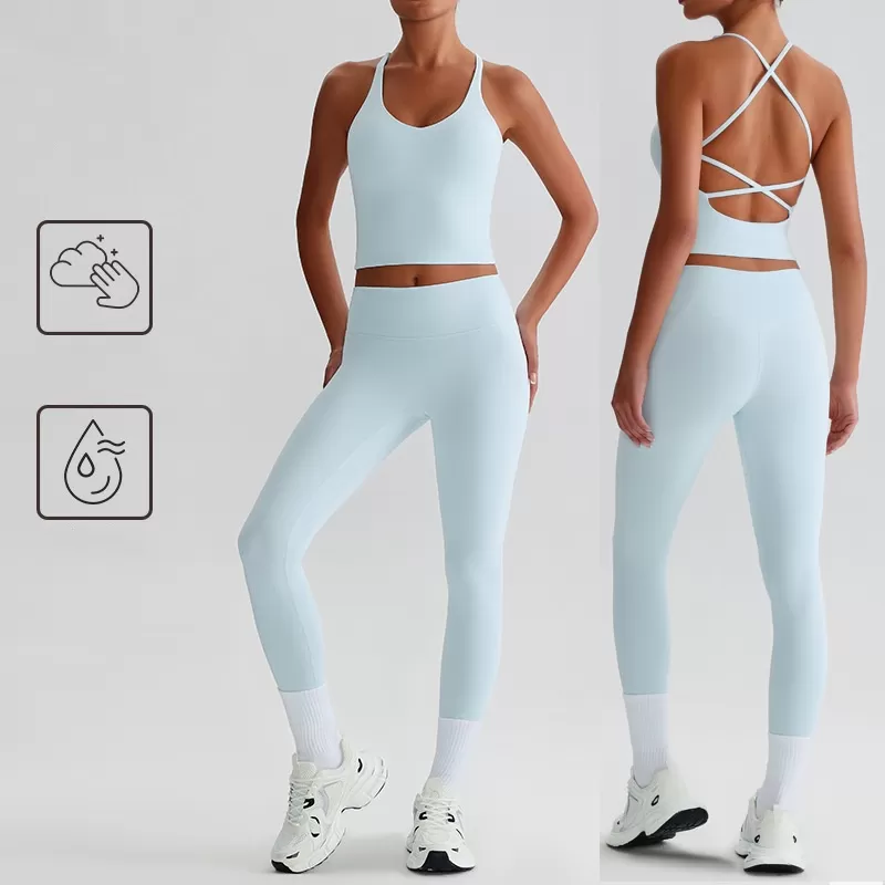 Yoga Apparel Workout Clothing 2 Piece Yoga Sets For Women FGBTZ0128
