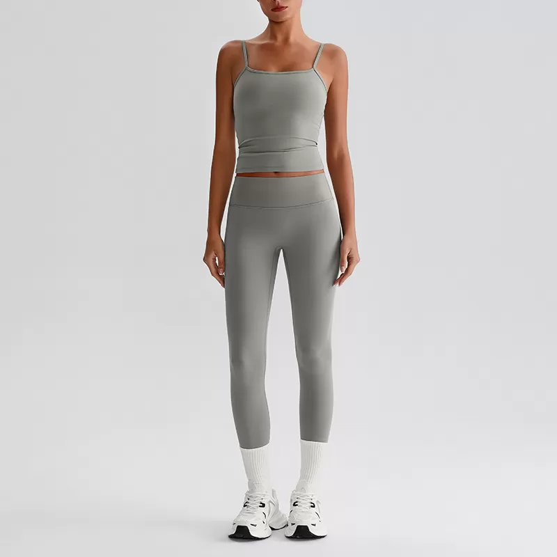 Women's Fitness Outfit Leggings And Singlet Yoga Set FGBTZ0132