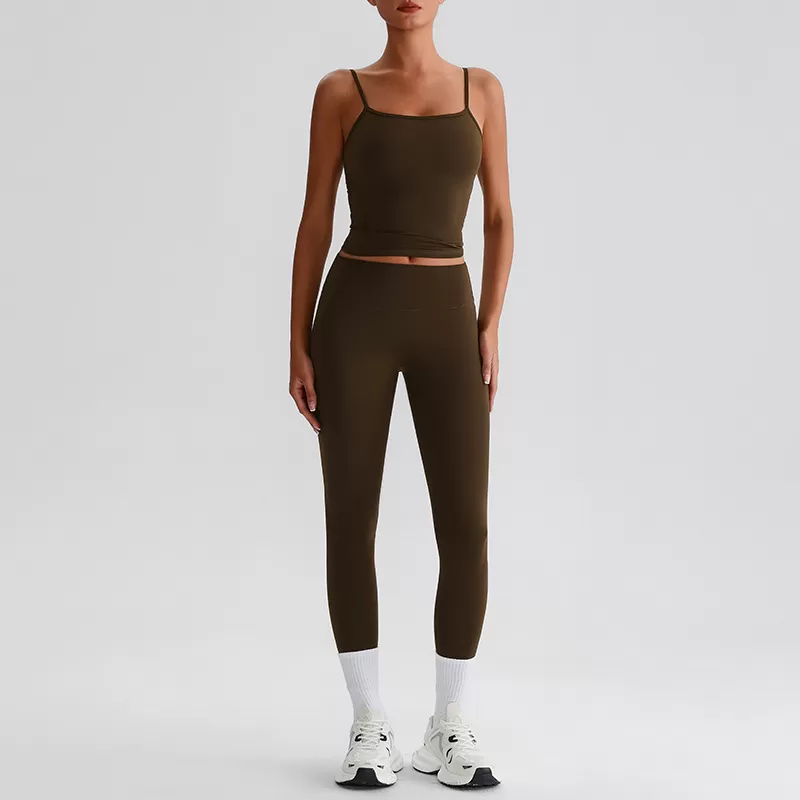 Women's Fitness Outfit Leggings And Singlet Yoga Set FGBTZ0132