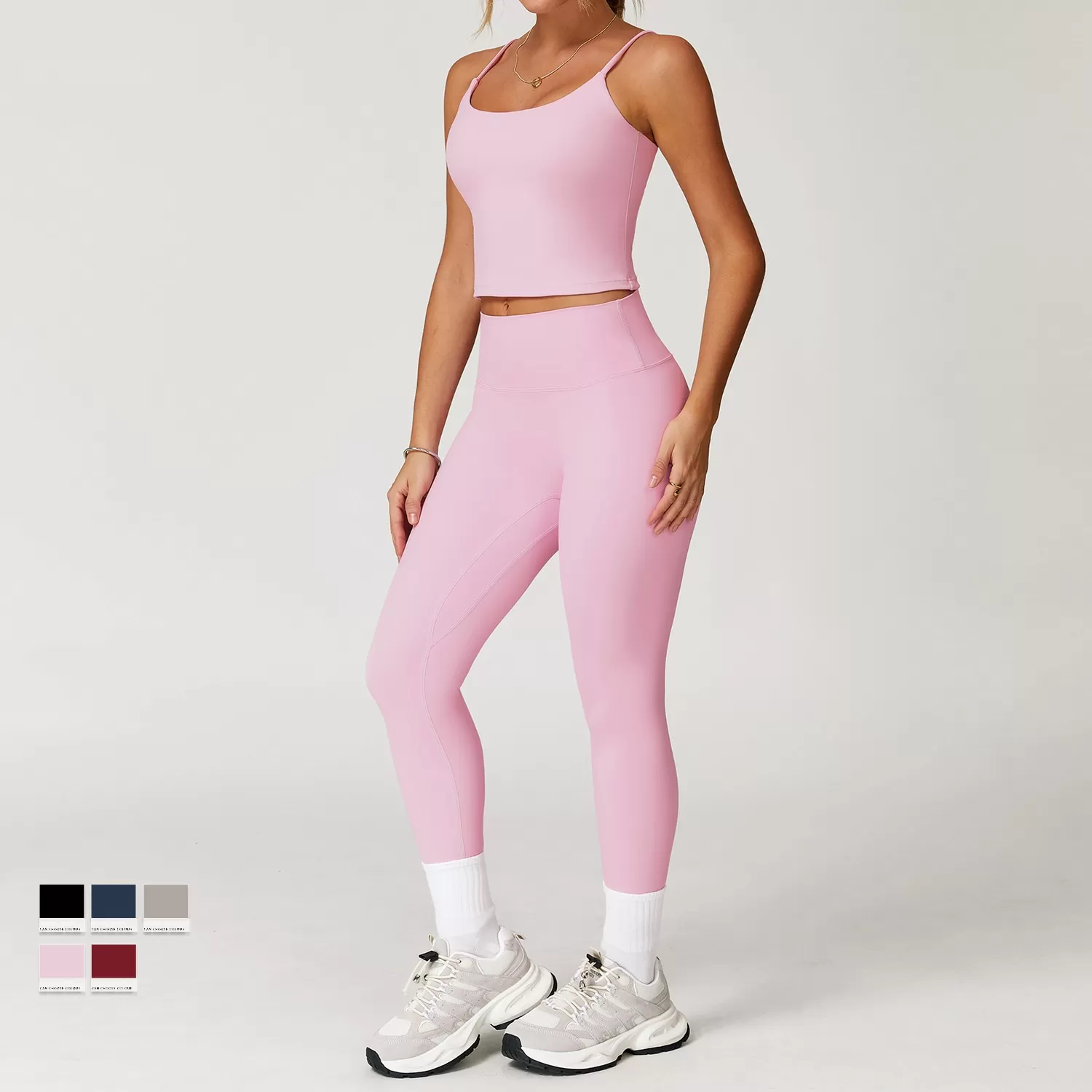 Womem's Workout Sports Singlet Shorts And Leggings 3 Piece Yoga Sets FGBTZ3063