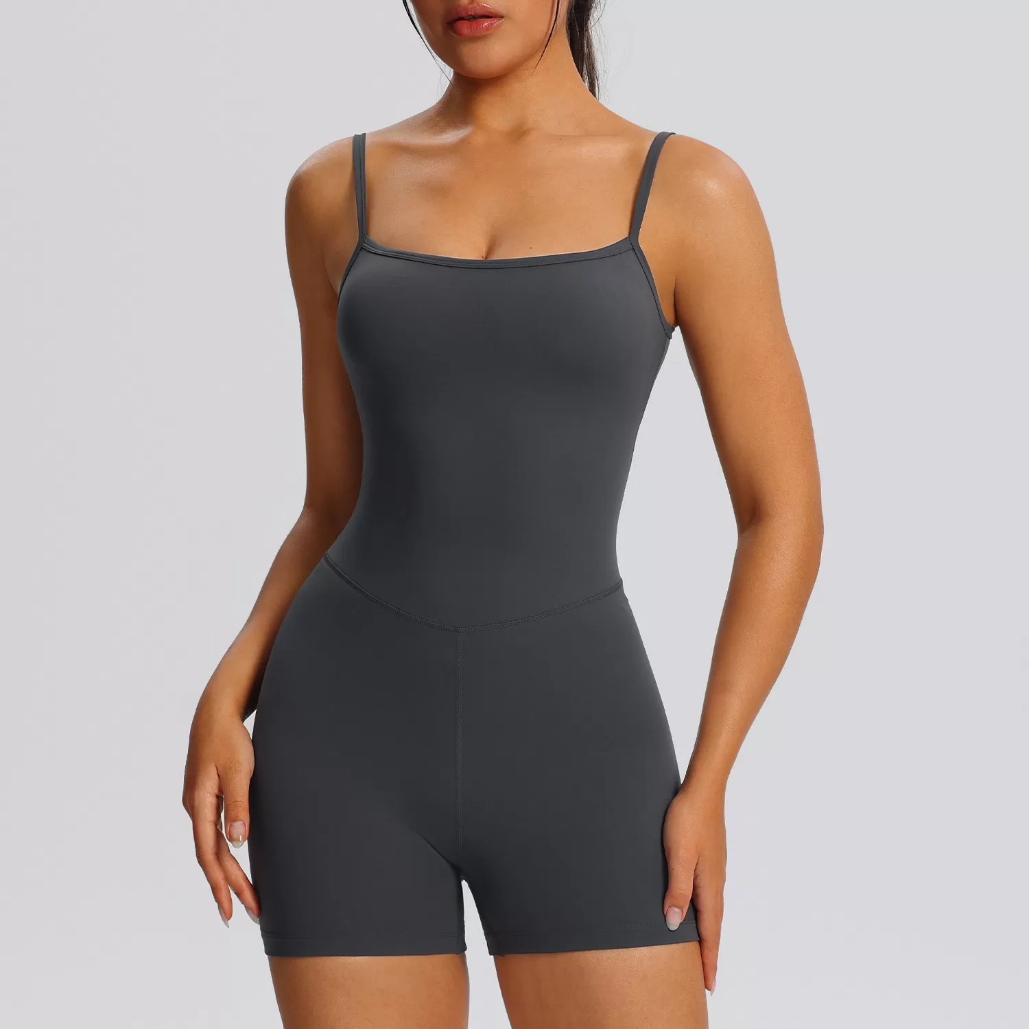 Women's Quick Dry Casual Tight Open Back Bodyshaper Jumpsuits FGBF237