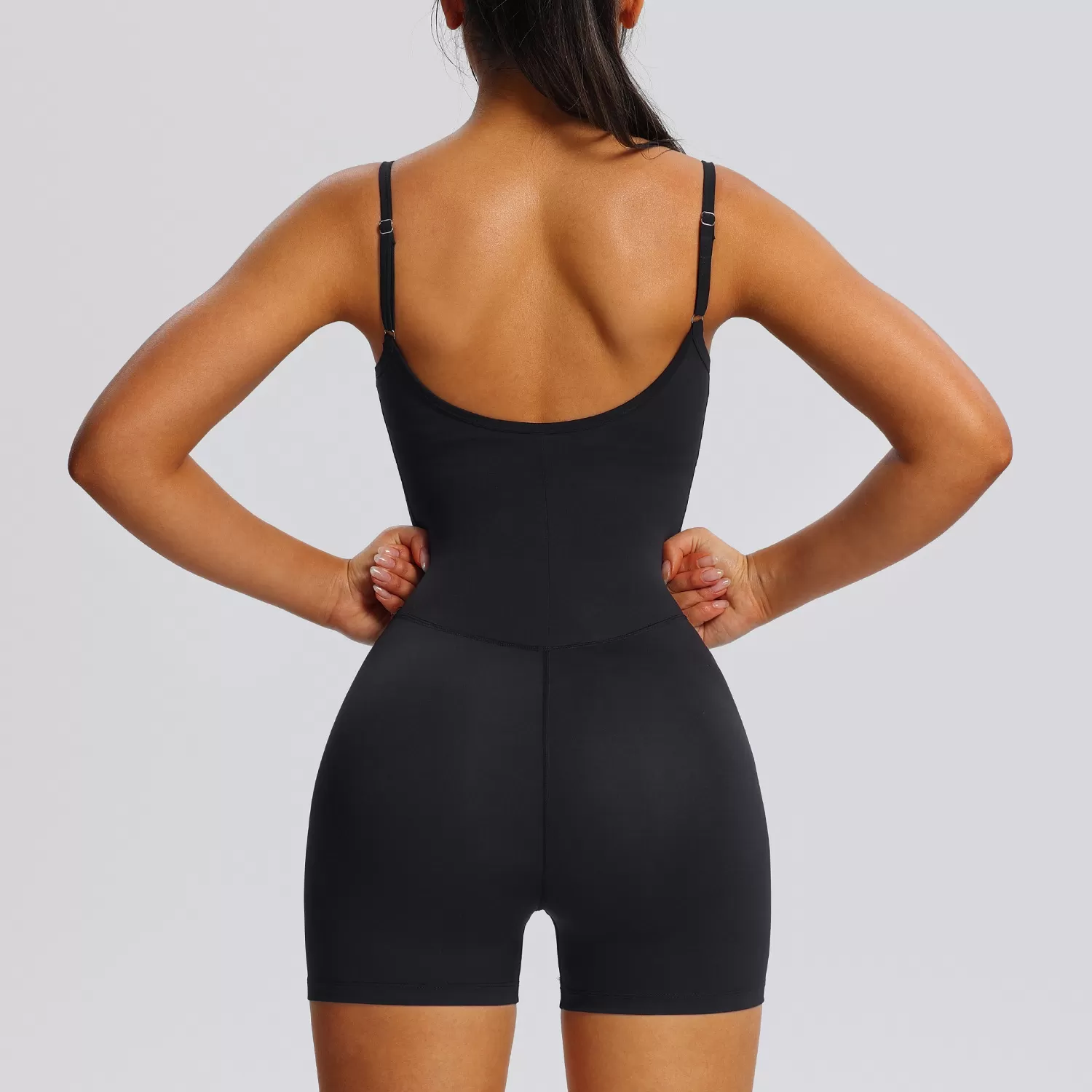 Women's Quick Dry Casual Tight Open Back Bodyshaper Jumpsuits FGBF237