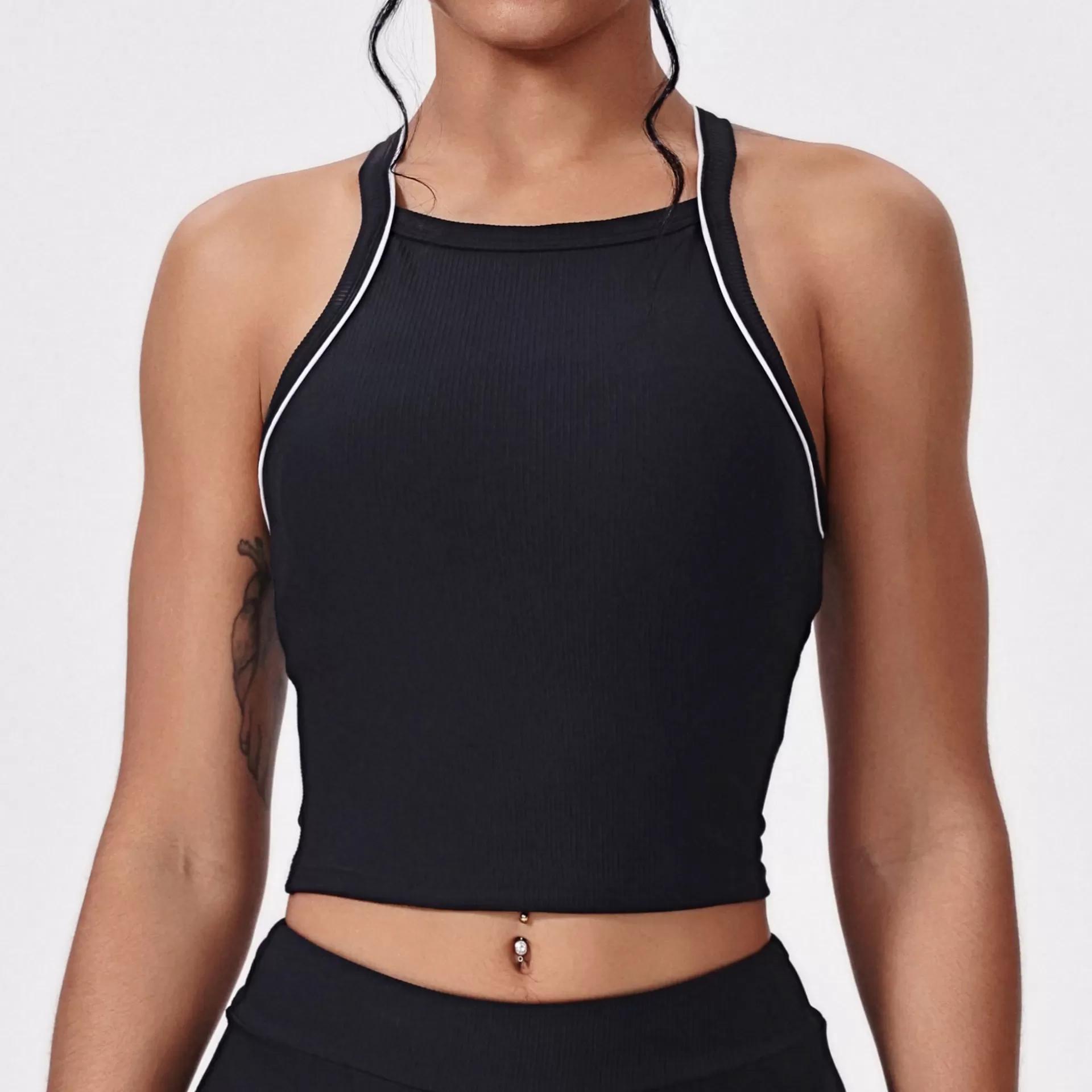 Custom Breathable Sleeveless Racerback Yoga Sports Bra FGBWX5458