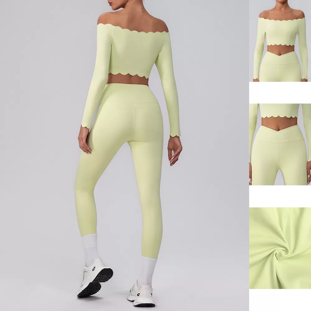 Gym Suit Detachable Bras Tops And Leggings Yoga Sets for Ladies FGBYW542+KW421-YW544+KW421