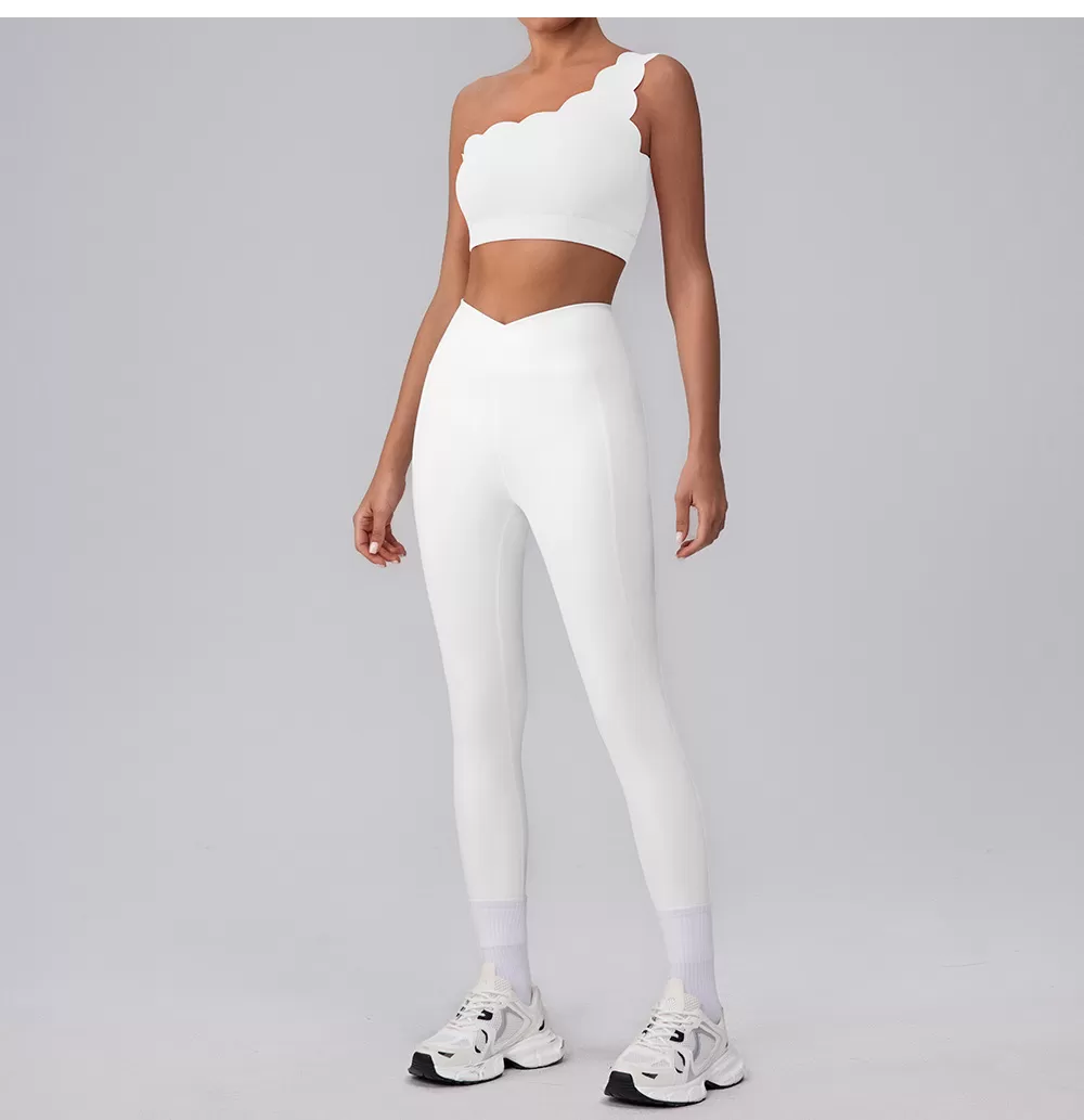 Gym Suit Detachable Bras Tops And Leggings Yoga Sets for Ladies FGBYW542+KW421-YW544+KW421