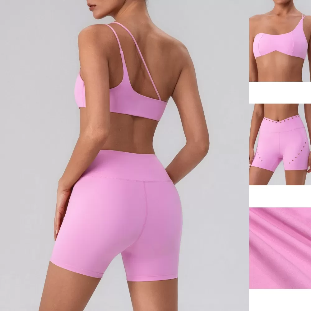 Women's Workout Suit With Sports Bra Shorts Leggings Yoga Sets  FGBYW548+KW423-YW548+KW425