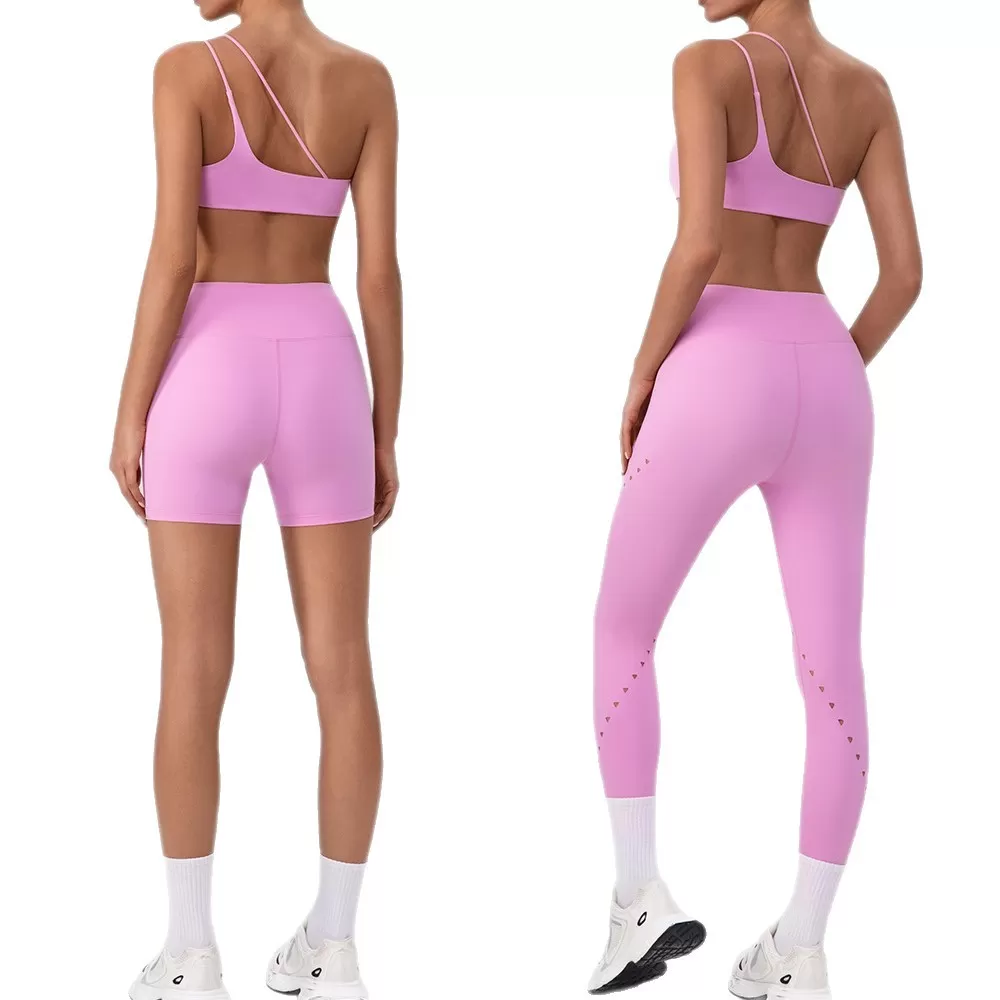 Women's Workout Suit With Sports Bra Shorts Leggings Yoga Sets  FGBYW548+KW423-YW548+KW425