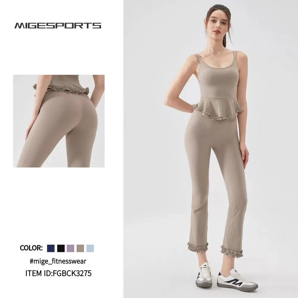 Women's Yoga Leggings With Lace FGBCK3275