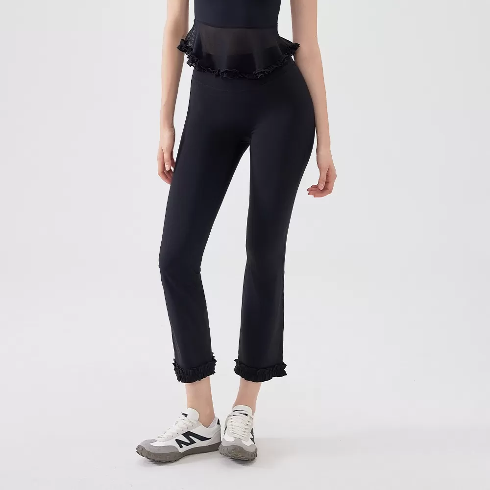 Women's Yoga Leggings With Lace FGBCK3275