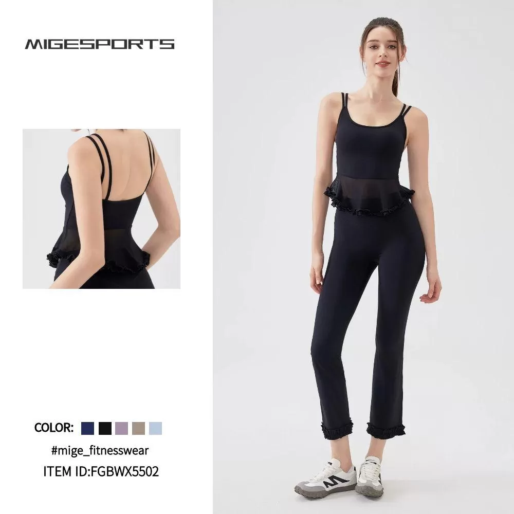 Yoga Vest With Chest Pad Leisure Tight Sports Singlet FGBWX5502
