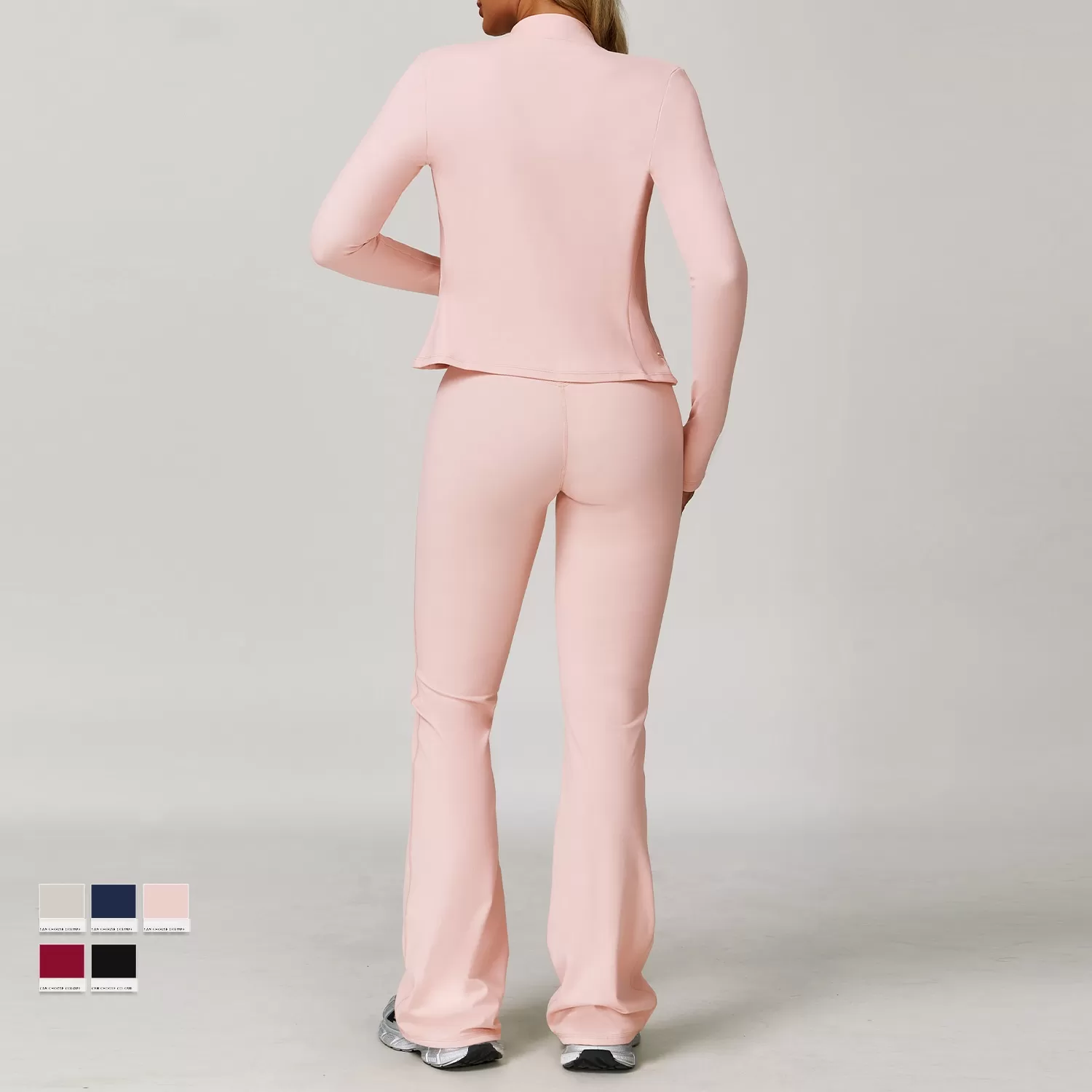 Women's 5 Pieces Cropped Sweatshirts Set FGBTZ5061