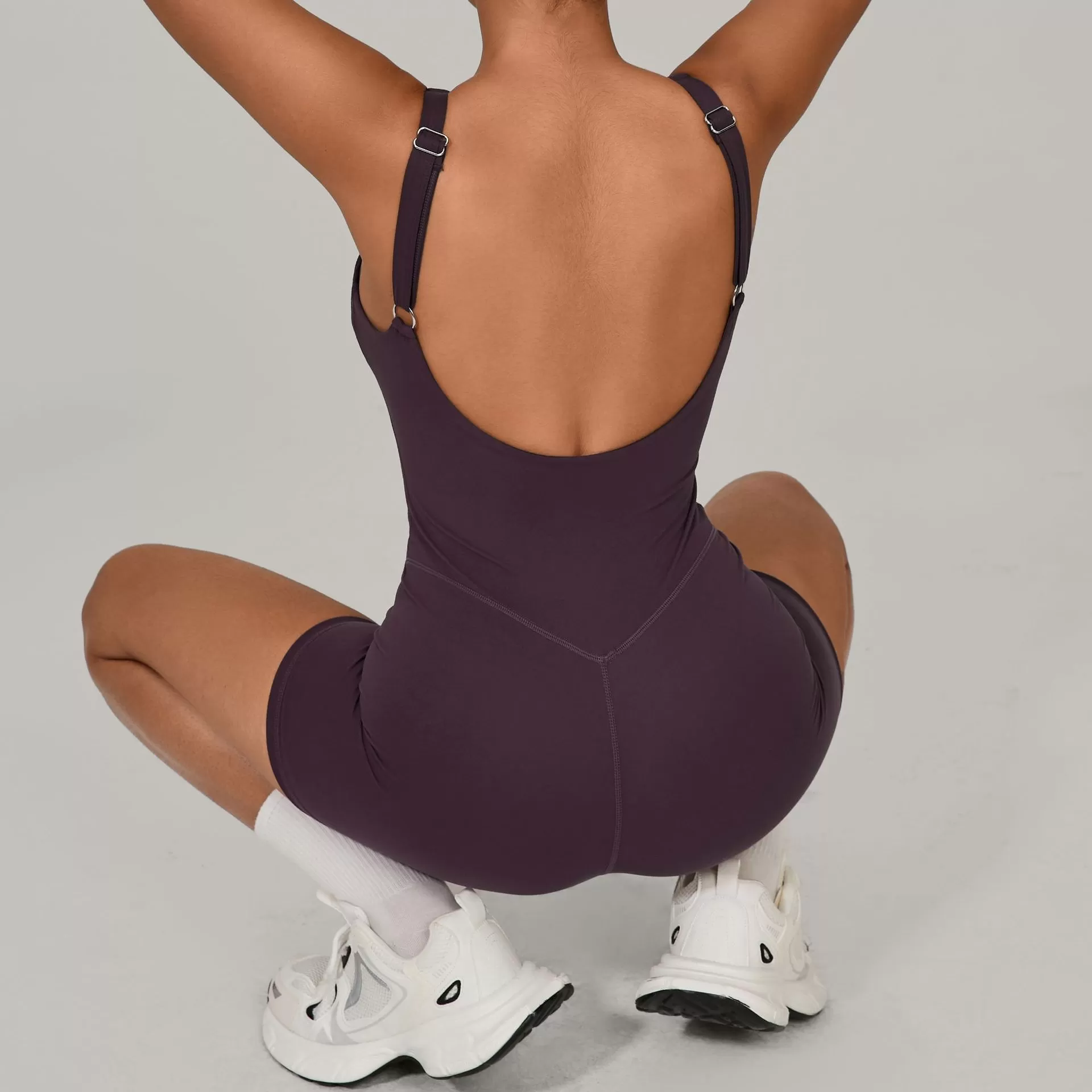 Backless Romper Open Back Yoga Jumpsuits FGB1410