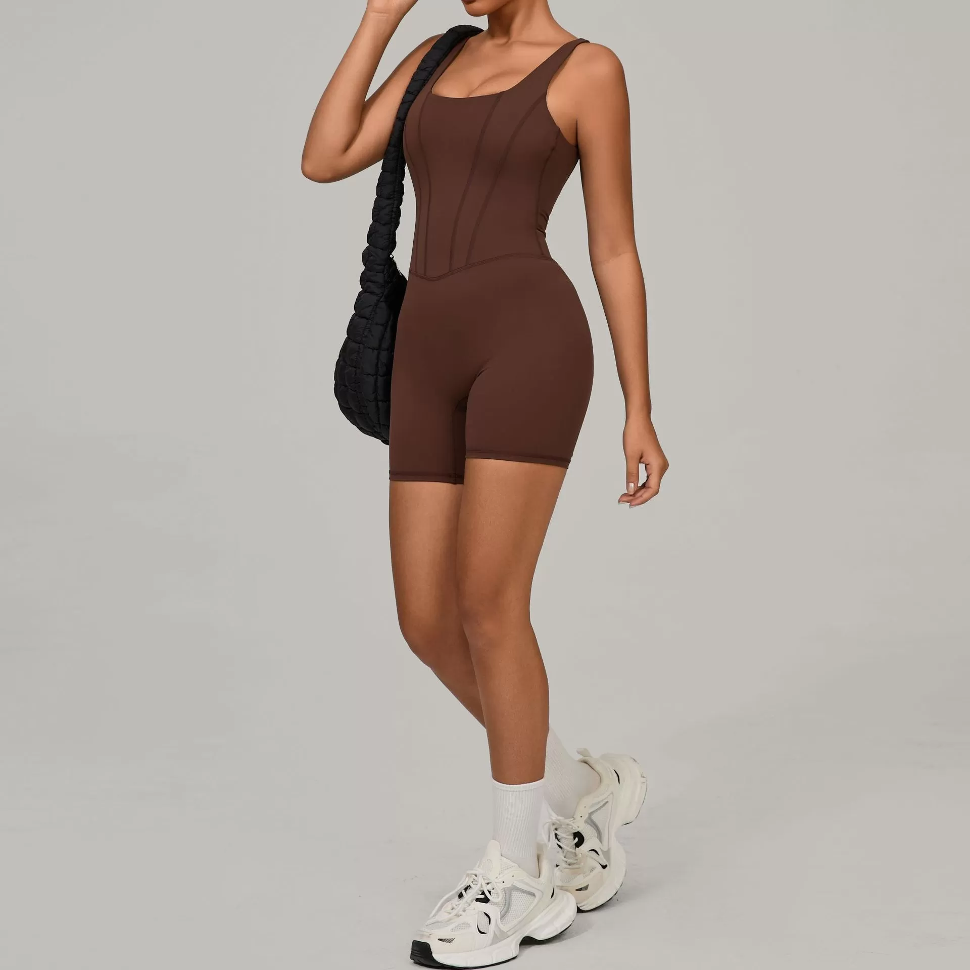 Backless Romper Open Back Yoga Jumpsuits FGB1410