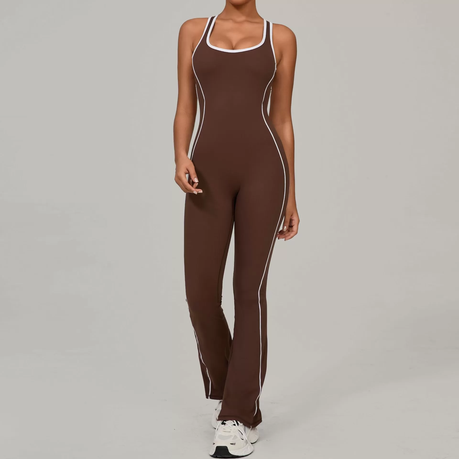 Women High Quality Scrunch Butt Sports Jumpsuit FGB4303
