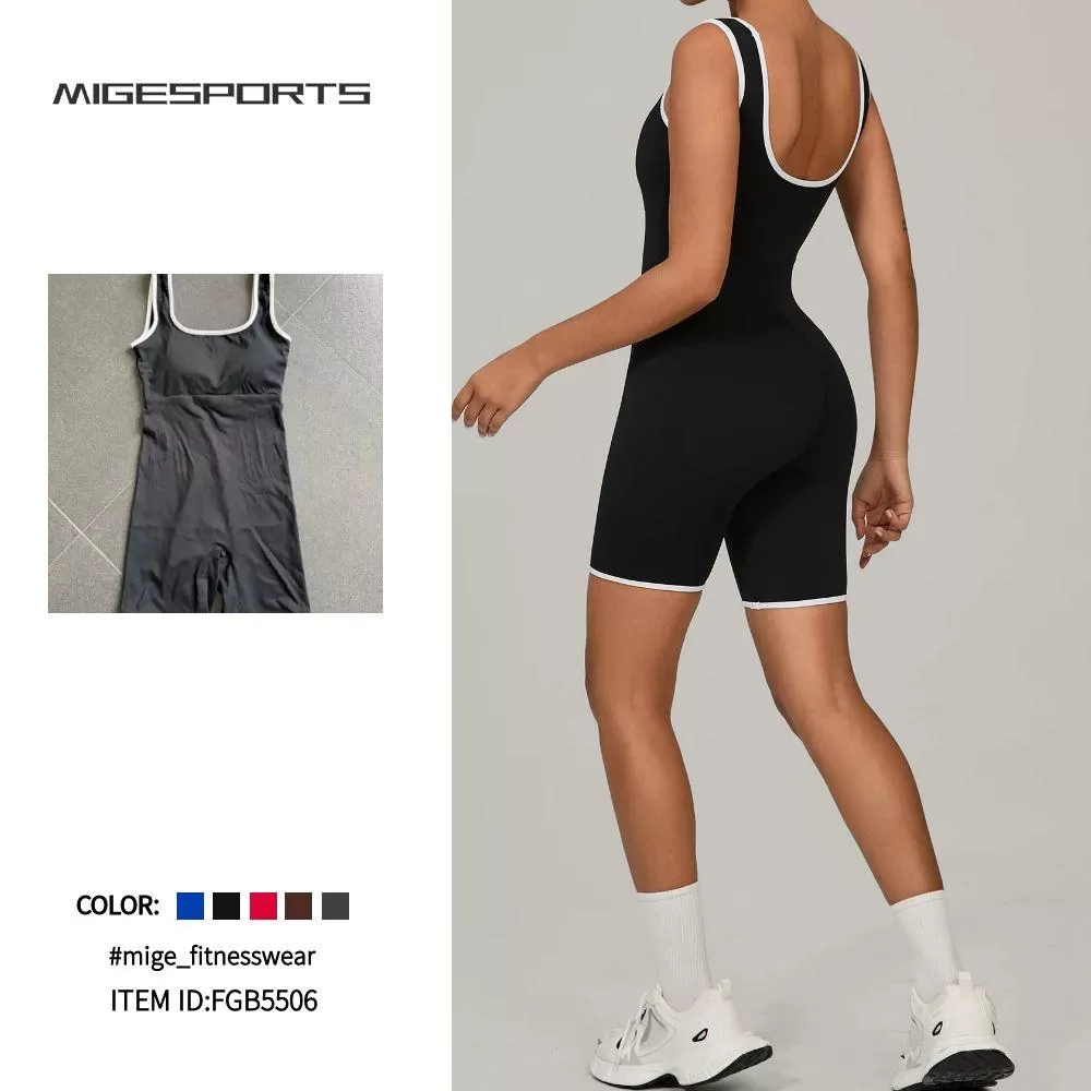 Women's Bodysuits Shorts Backless One Piece Jumpsuits FGB5506