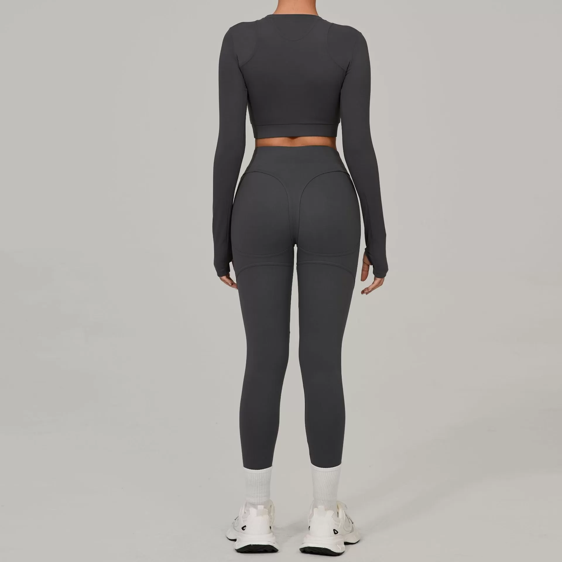 2 Piece New Quick Dry Gym Activewear Yoga Outdoor Sports Set FGB46737+08101