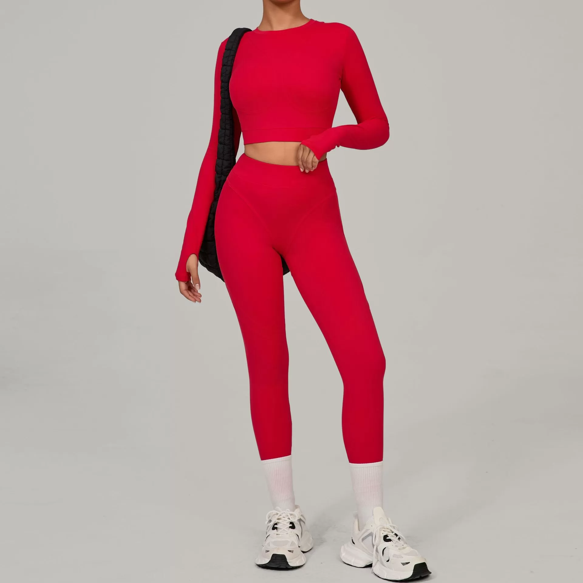 2 Piece New Quick Dry Gym Activewear Yoga Outdoor Sports Set FGB46737+08101