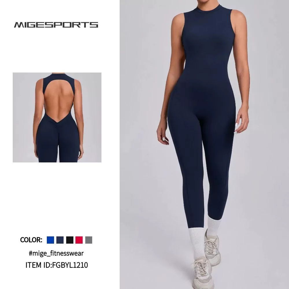 Women's Buttery-Soft Sportswear One-piece Jumpsuit  FGBYL1210
