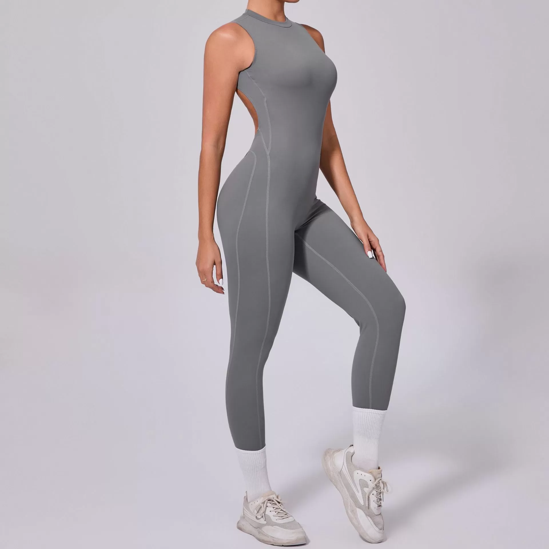 Women's Buttery-Soft Sportswear One-piece Jumpsuit  FGBYL1210