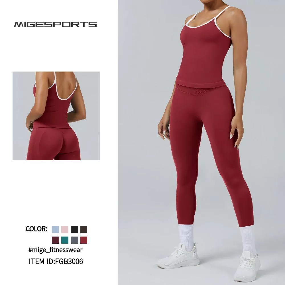 Woman Seamless Short Yoga Gym Activewear 4 Piece  Set FGB3006