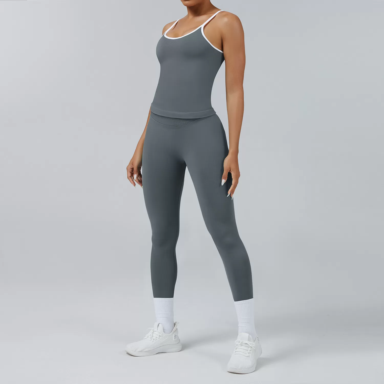 Woman Seamless Short Yoga Gym Activewear 4 Piece  Set FGB3006