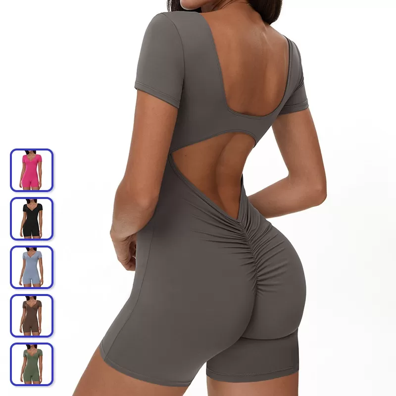 Scrunch Butt Lift One Piece Yoga Jumpsuit FGBELT3097