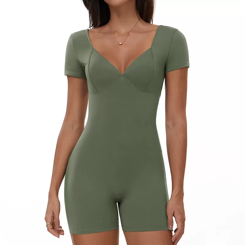 Scrunch Butt Lift One Piece Yoga Jumpsuit FGBELT3097