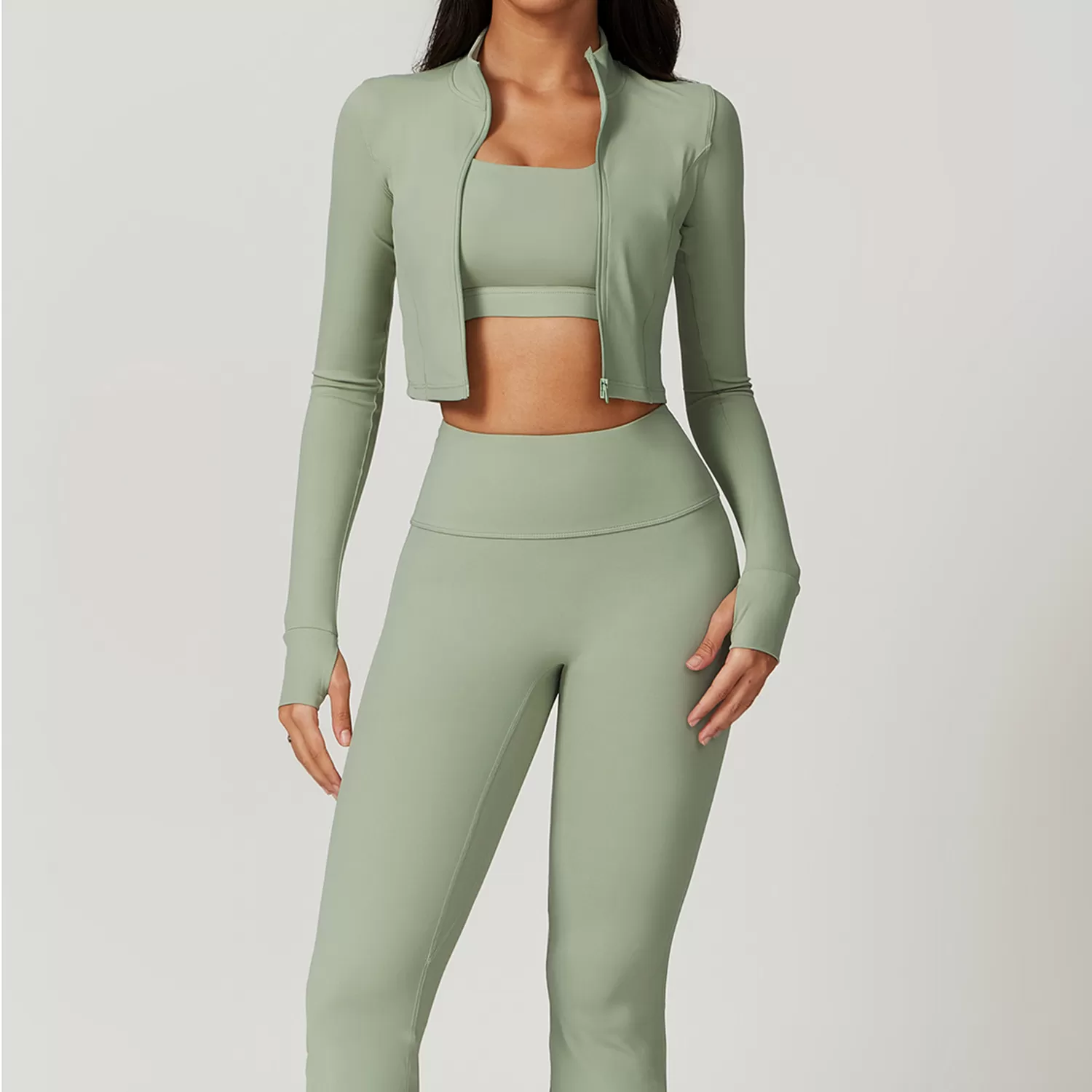 Women's Gym Yoga Wear Quick-Drying Breathable Sets FGBTZ8047-3 TZ8047-4