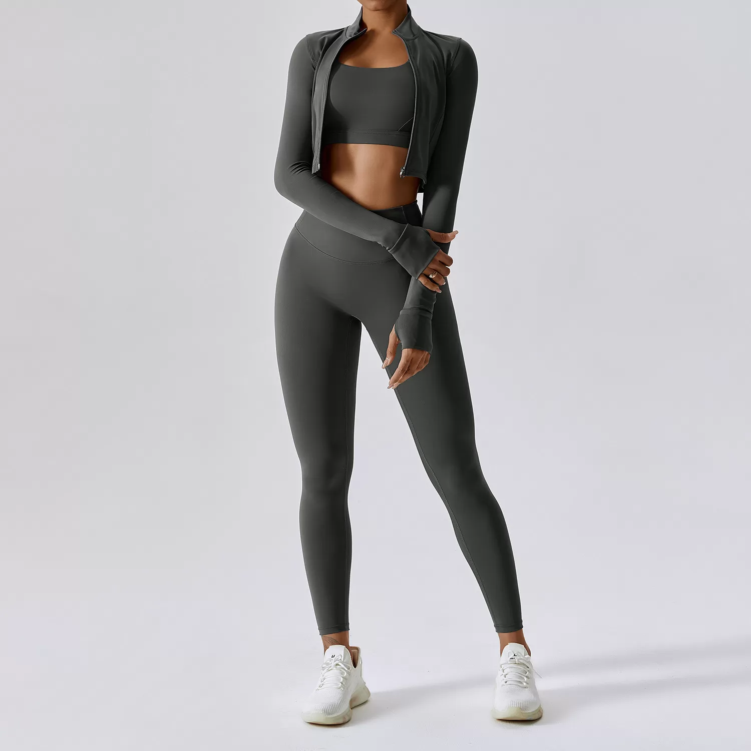 Women's Gym Yoga Wear Quick-Drying Breathable Sets FGBTZ8047-3 TZ8047-4