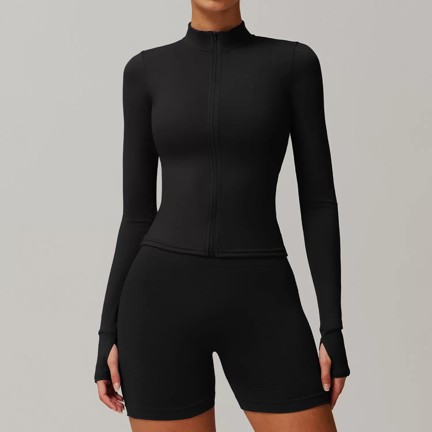 Gym Yoga Top Custom logo Fitness Yoga Zipper Jacket FGBCX6116