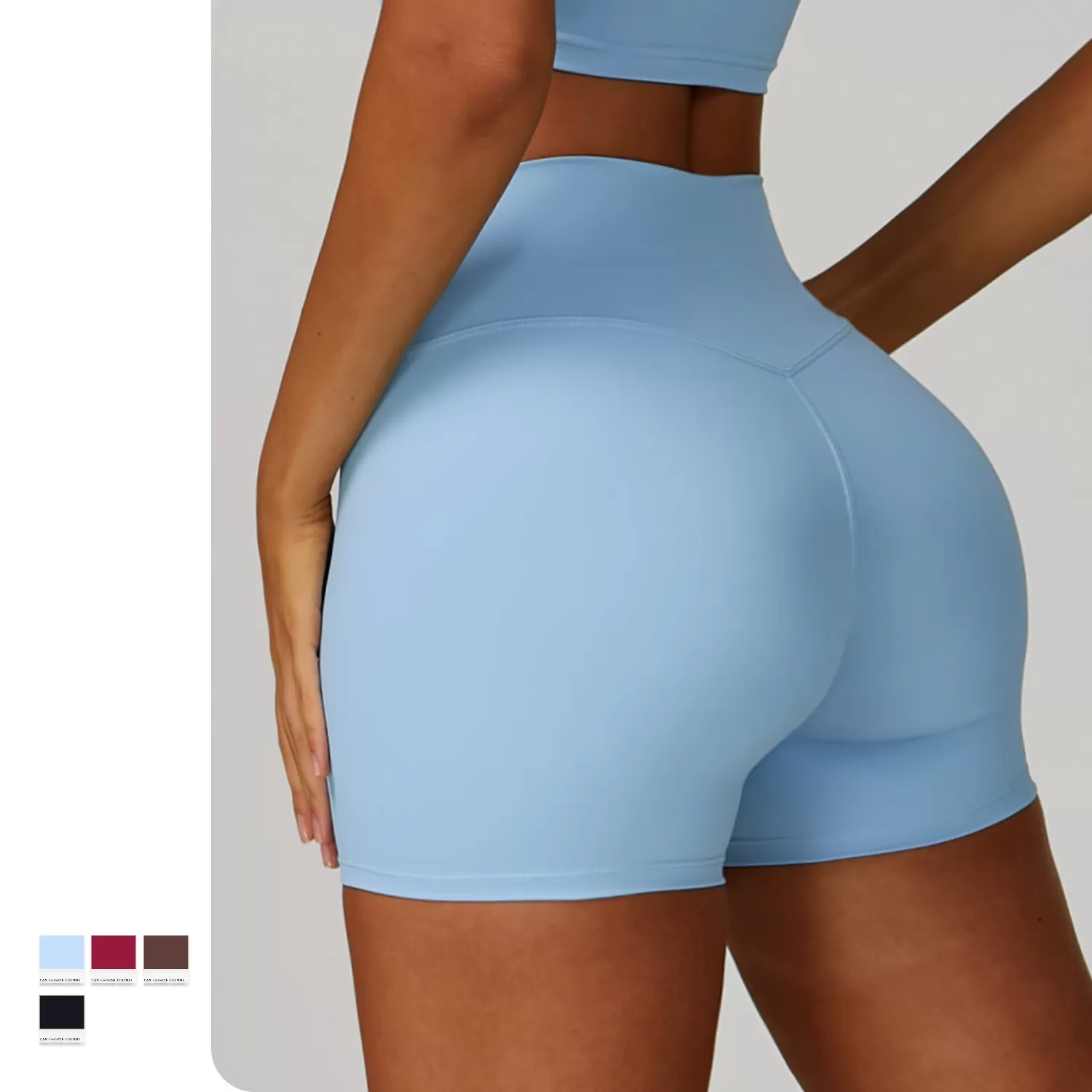 Women High Waist Fitness Yoga Shorts FGBEDK9300