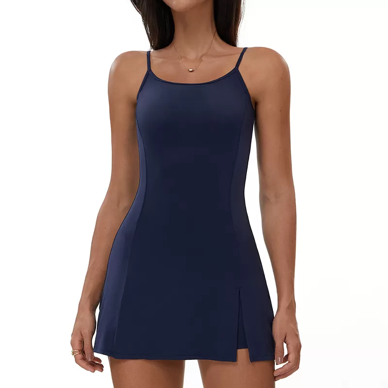Women Tennis Dress Fitness Wear Golf Dress With Shorts FGBELT3098