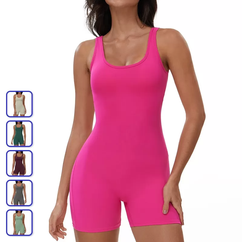 One Piece Yoga Jumpsuit Backless Shorts Sexy Jumpsuits FGBELT3108