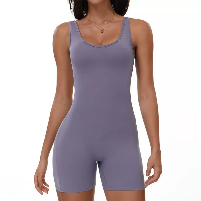 One Piece Yoga Jumpsuit Backless Shorts Sexy Jumpsuits FGBELT3108