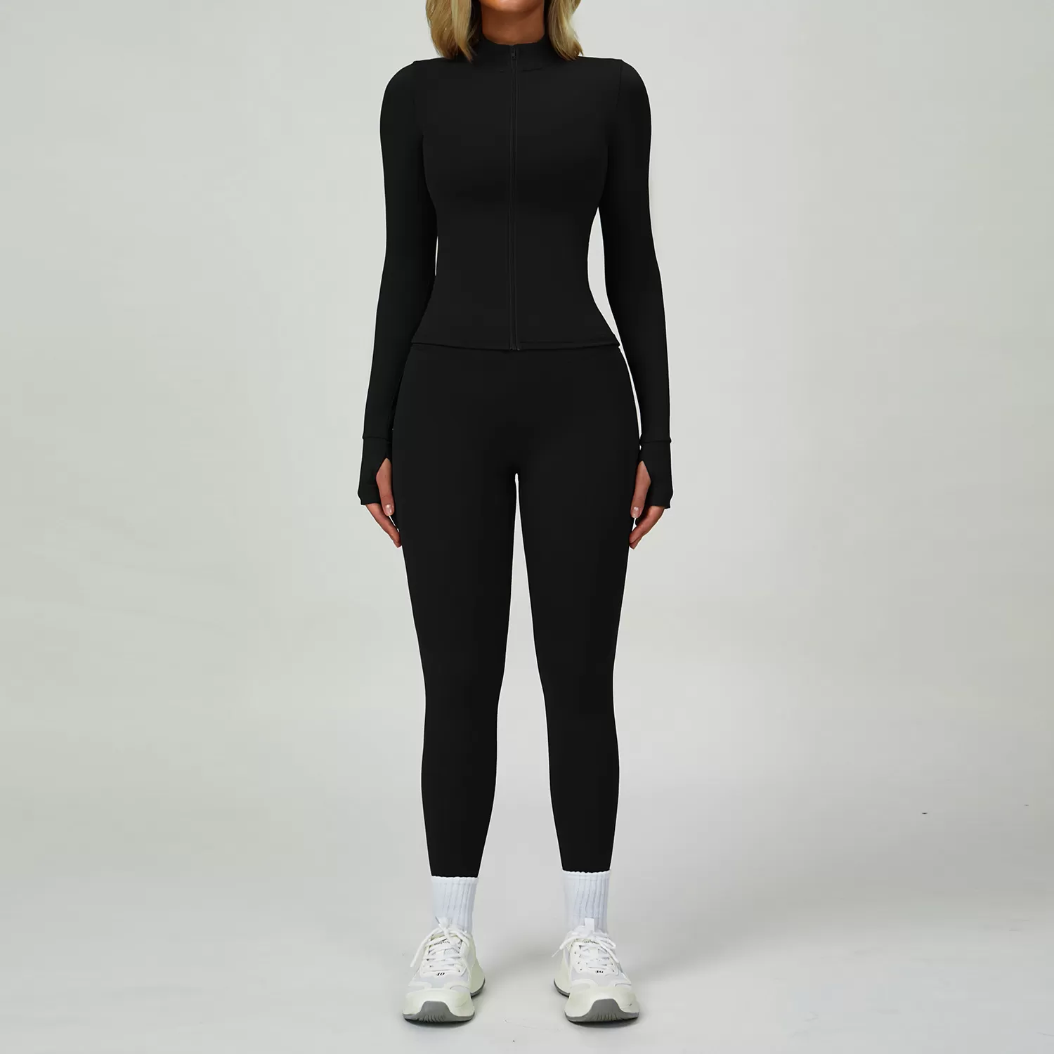 Women's Activewear Jacket Sports Bra Leggings 4 Piece Set FGBTZ6116